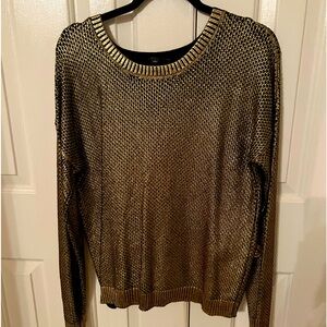 Gold with black undertones knit sweater